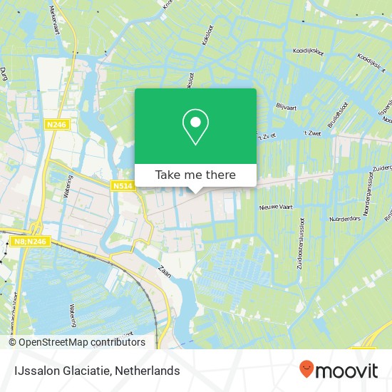 IJssalon Glaciatie, Dorpsstraat 83 map