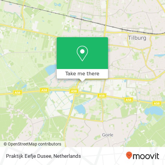 Praktijk Eefje Dusee, Dokter Hub van Doorneweg map