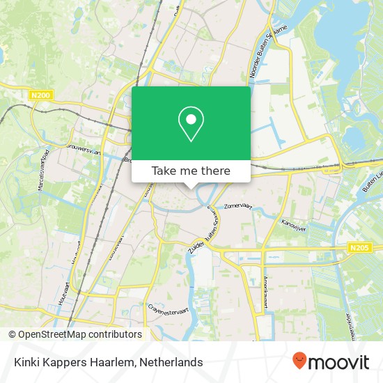 Kinki Kappers Haarlem map