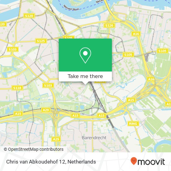 Chris van Abkoudehof 12, 3076 LT Rotterdam map