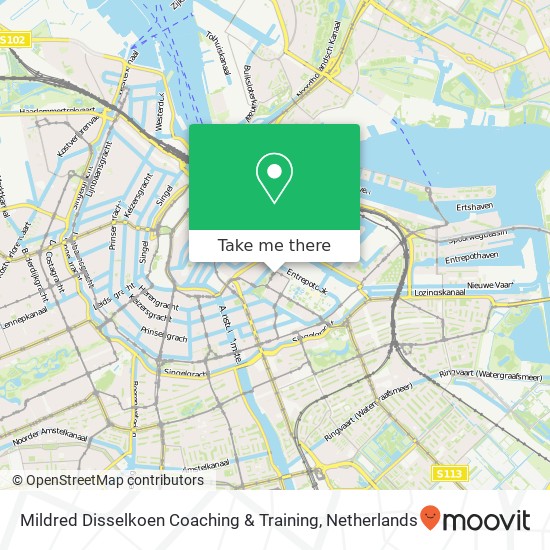 Mildred Disselkoen Coaching & Training, Plantage Parklaan 26-3 map