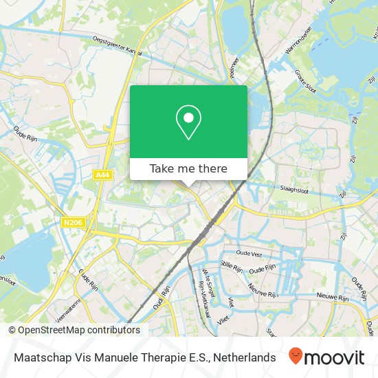 Maatschap Vis Manuele Therapie E.S., Rijnsburgerweg 95 Karte