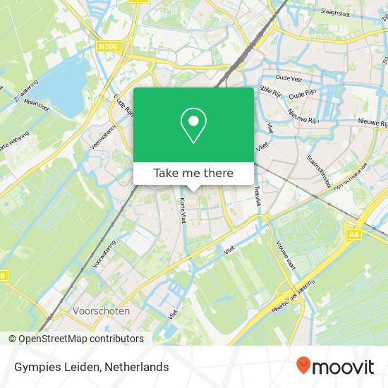 Gympies Leiden, Chopinstraat Karte