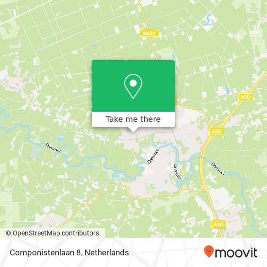 Componistenlaan 8, 5491 LE Sint-Oedenrode map