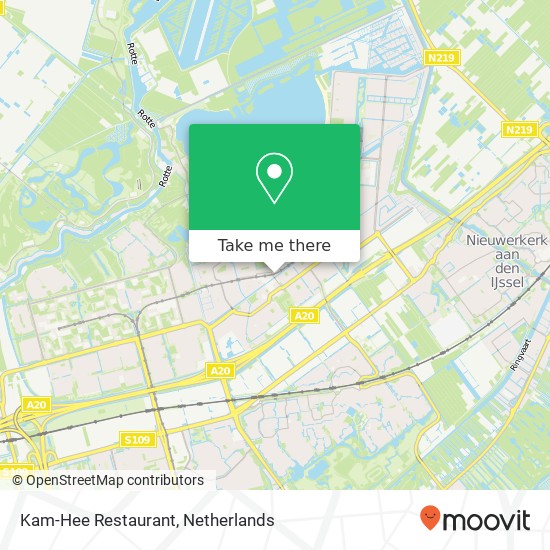 Kam-Hee Restaurant, Rietdekkerweg Karte