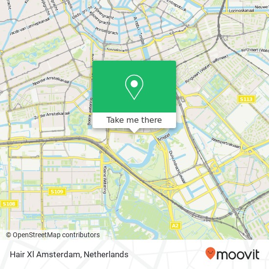 Hair Xl Amsterdam, President Kennedylaan 15 map