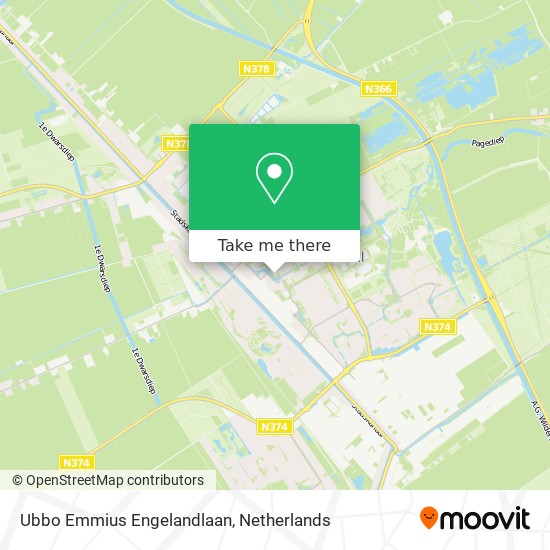 Ubbo Emmius Engelandlaan map