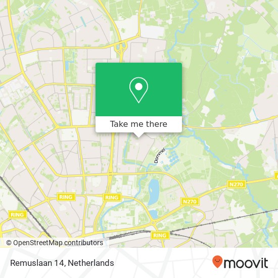 Remuslaan 14, 5631 JP Eindhoven map