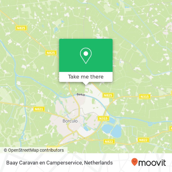 Baay Caravan en Camperservice map