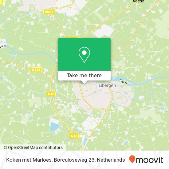 Koken met Marloes, Borculoseweg 23 map