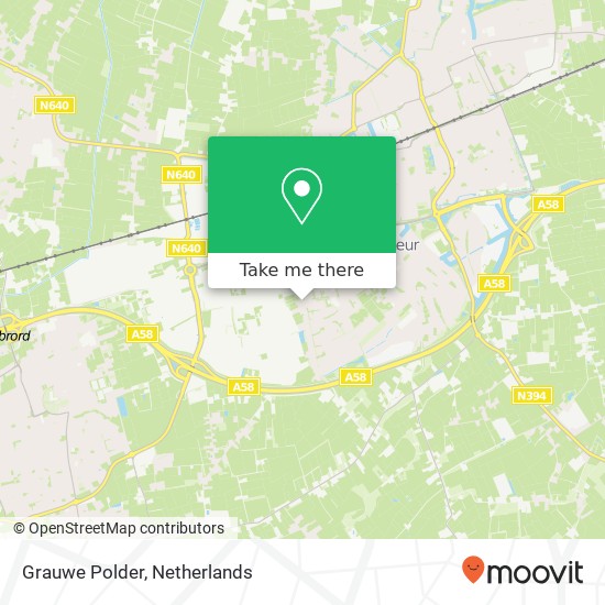 Grauwe Polder, 4876 Etten-Leur Karte