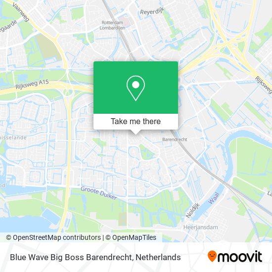 Blue Wave Big Boss Barendrecht map