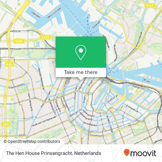 The Hen House Prinsengracht, Prinsengracht 187 map