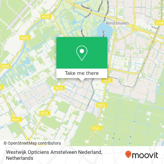 Westwijk Opticiens Amstelveen Nederland, Westwijkplein 80 Karte