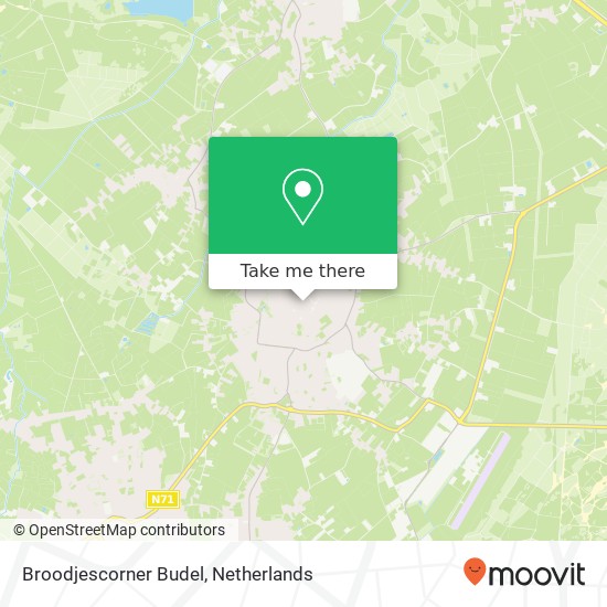 Broodjescorner Budel, Schutstraatje 2 Karte