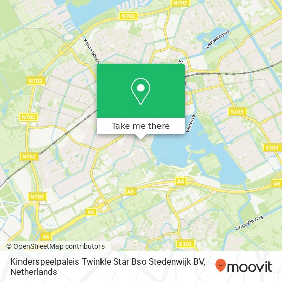 Kinderspeelpaleis Twinkle Star Bso Stedenwijk BV, Barneveldpad 31 map