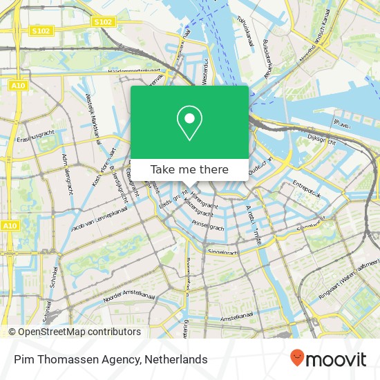 Pim Thomassen Agency, Herengracht 407 map