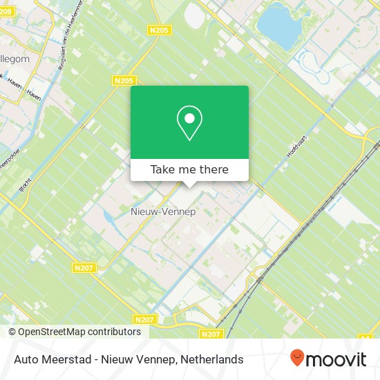 Auto Meerstad - Nieuw Vennep, Staringstraat map