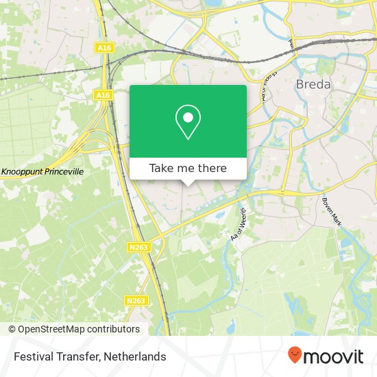 Festival Transfer map