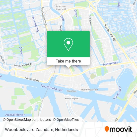 Woonboulevard Zaandam Karte