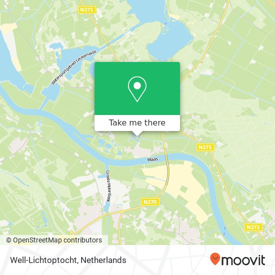 Well-Lichtoptocht map