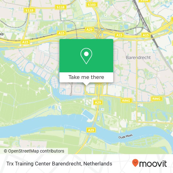 Trx Training Center Barendrecht, Brugge 12 map