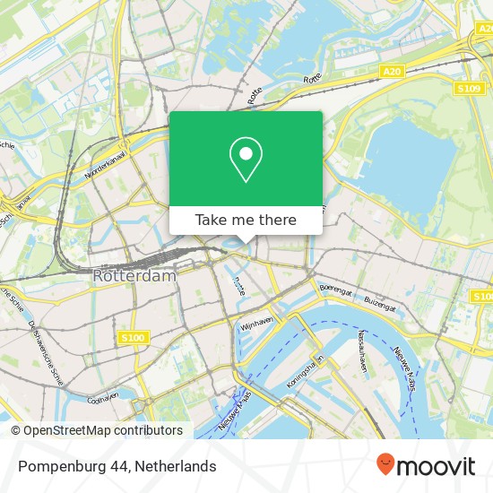 Pompenburg 44, 3032 EM Rotterdam Karte