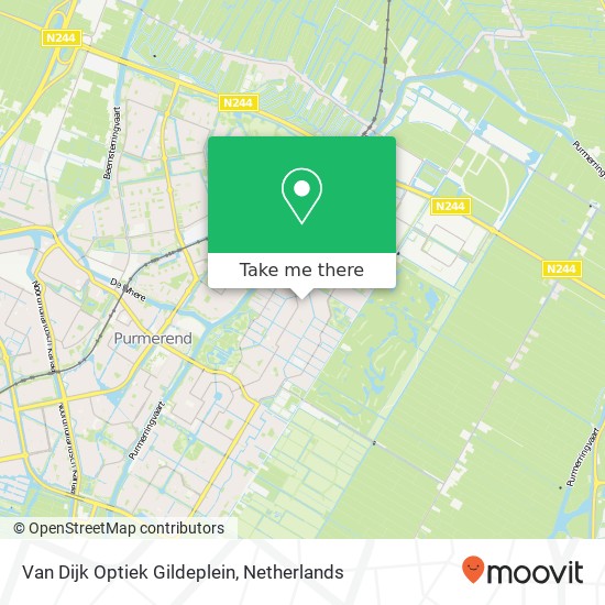 Van Dijk Optiek Gildeplein, Gildeplein 82 map
