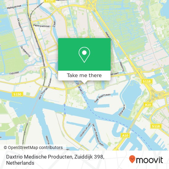 Daxtrio Medische Producten, Zuiddijk 398 map