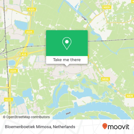 Bloemenboetiek Mimosa, Dorpsstraat 29F map