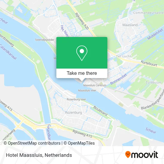 Hotel Maassluis map