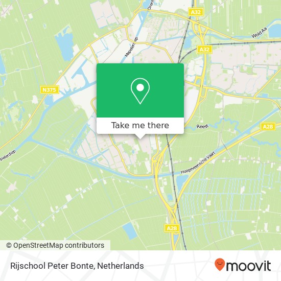 Rijschool Peter Bonte, Tuinweg 64 map