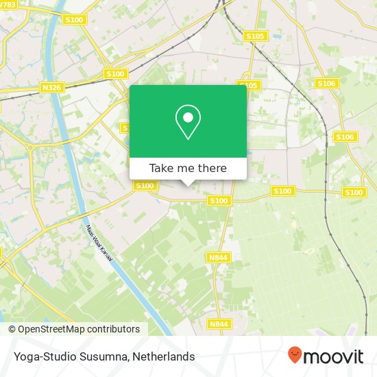 Yoga-Studio Susumna, Newtonstraat 54 map