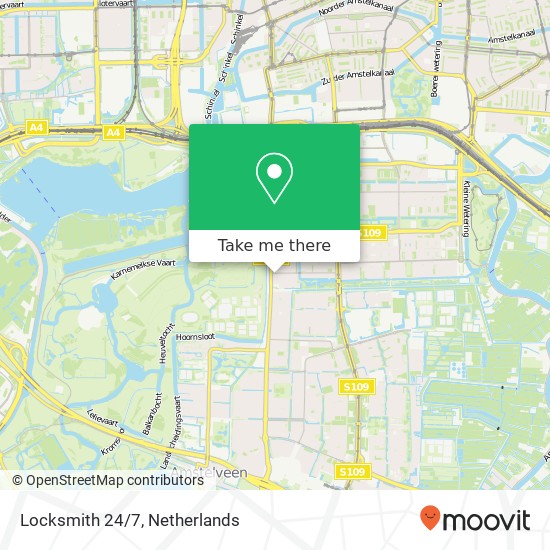 Locksmith 24/7, De Cuserstraat map