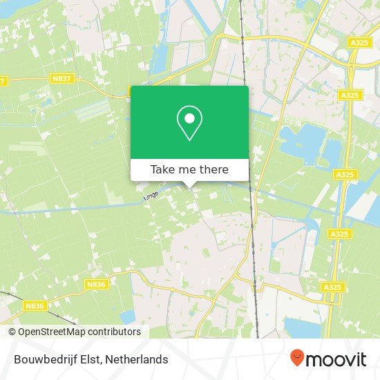 Bouwbedrijf Elst, Grote Molenstraat 125 map