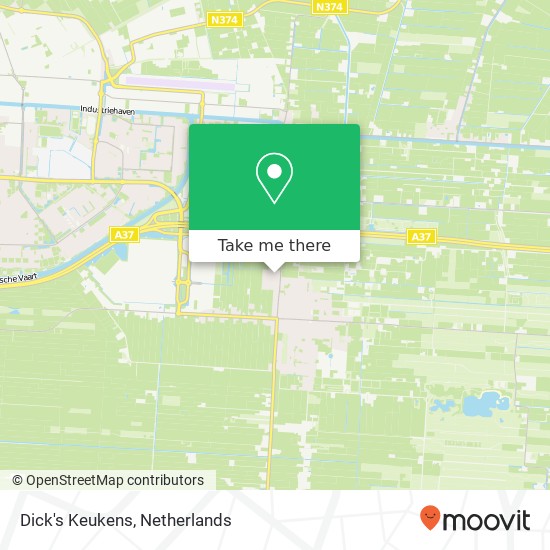 Dick's Keukens, Abraham Niehuesstraat 1 map