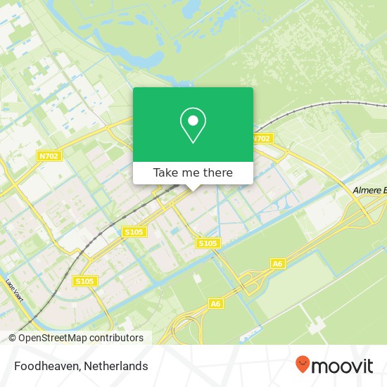 Foodheaven, Rodosstraat 54 map