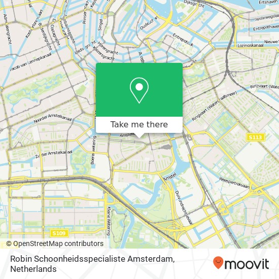 Robin Schoonheidsspecialiste Amsterdam map