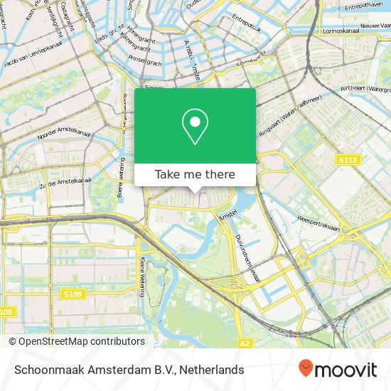 Schoonmaak Amsterdam B.V., Zomerdijkstraat 2 map