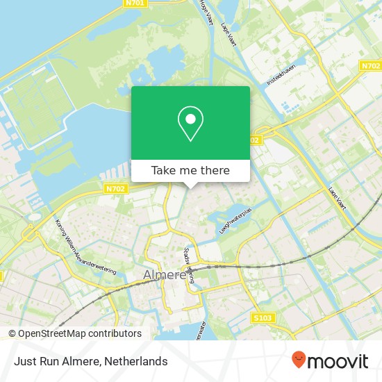 Just Run Almere, IJsselmeerweg 48 Karte