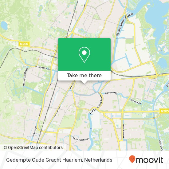 Gedempte Oude Gracht Haarlem map