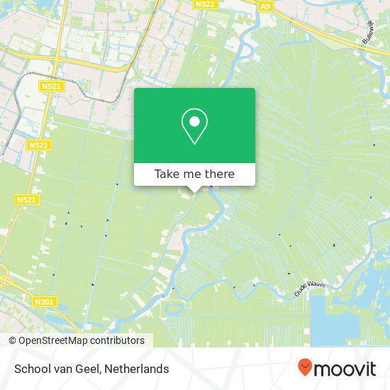 School van Geel, Ringdijk Boven Polder 16 map