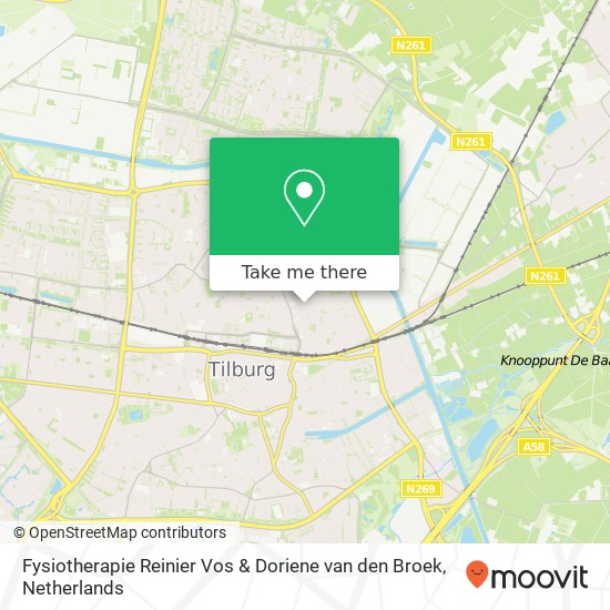 Fysiotherapie Reinier Vos & Doriene van den Broek, Molenbochtstraat 58A map