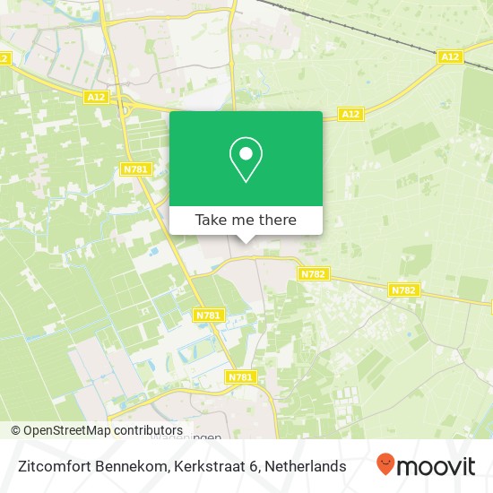 Zitcomfort Bennekom, Kerkstraat 6 map