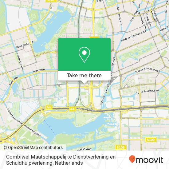 Combiwel Maatschappelijke Dienstverlening en Schuldhulpverlening, Vlaardingenlaan 15 map