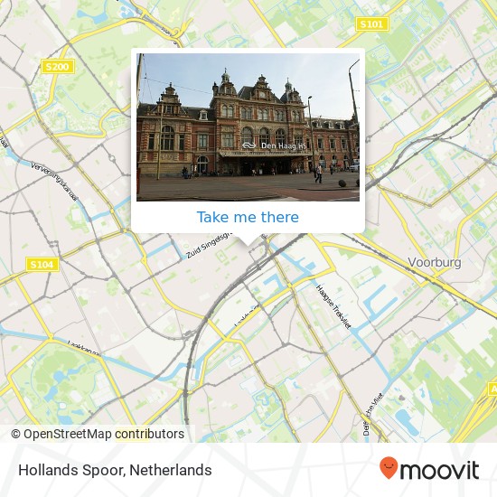 Hollands Spoor, Stationsweg Karte