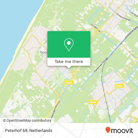 Peterhof 68, 2201 TH Noordwijk-Binnen map