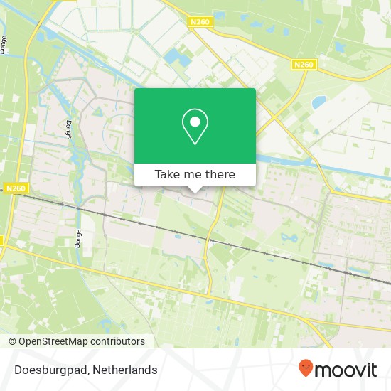 Doesburgpad, 5043 GB Tilburg map