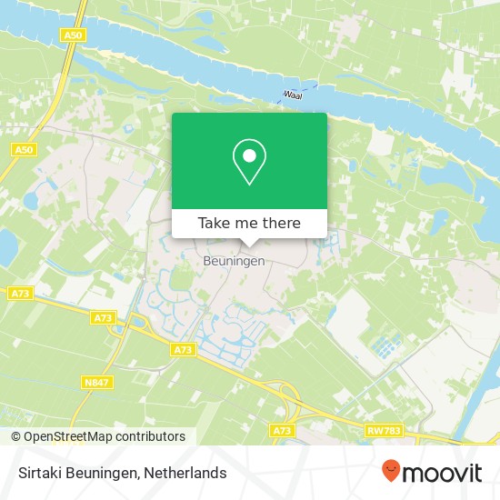 Sirtaki Beuningen, Thorbeckeplein 42 map