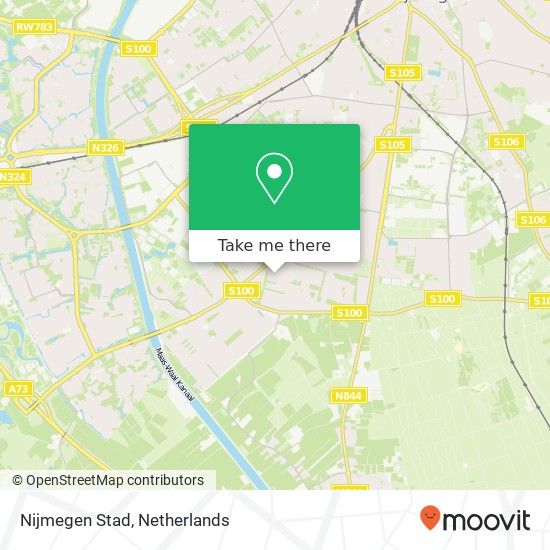 Nijmegen Stad map